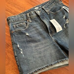Old Navy OG Short High Rise Blue Denim Shorts NWT